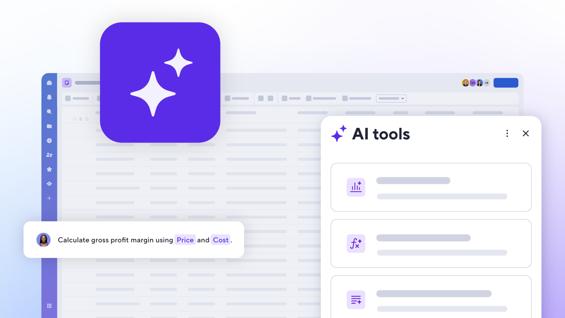 AI tools in Smartsheet