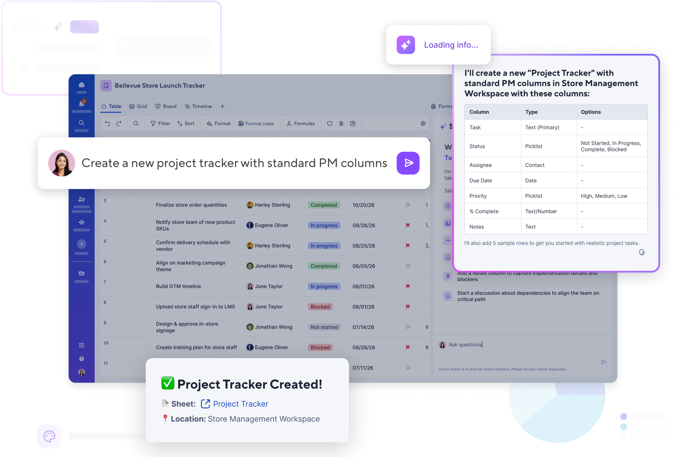 Ai features overview product screen